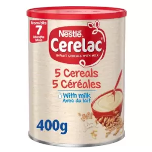 Image of Nestle Cerelac 5 Cereals with Milk Baby Cereal 7 Months+