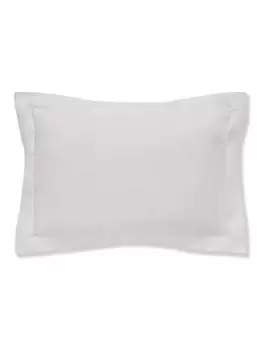 Image of Bianca Fine Linens Organic Cotton 200 Thread Count Oxford Pillowcase In Silver