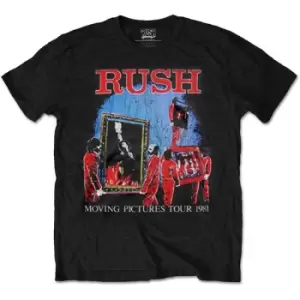 Image of Rush - Moving Pictures Tour Unisex XX-Large T-Shirt - Black