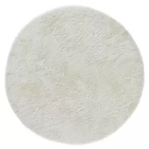 Image of Asiatic Circle Shaggy Rug - White