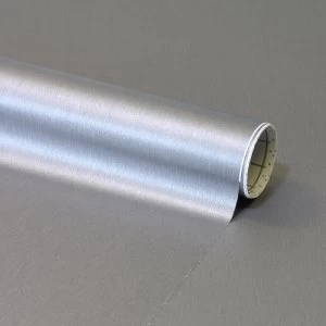 Image of Fablon Stainless Steel Sticky Back Plastic Stainless Steel