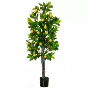 Image of Homcom Artificial Lemon Tree Fake Plant In Pot Indoor Outdoor Decor 135Cm