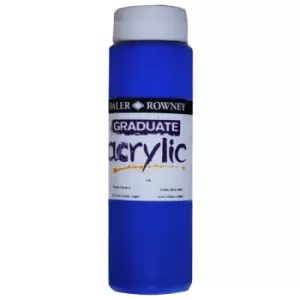 Image of Daler Rowney 123500110 Graduate Acrylic Paint 500ml Cobalt Blue Hue