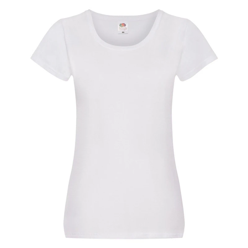 Image of Fruit Of The Loom Original Lady Fit T-Shirt White female