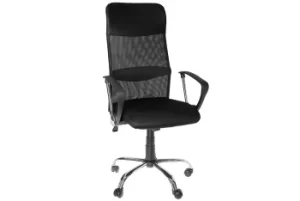 Image of ProperAV Premium High-Back Leatherette Mesh Fabric Office Chair