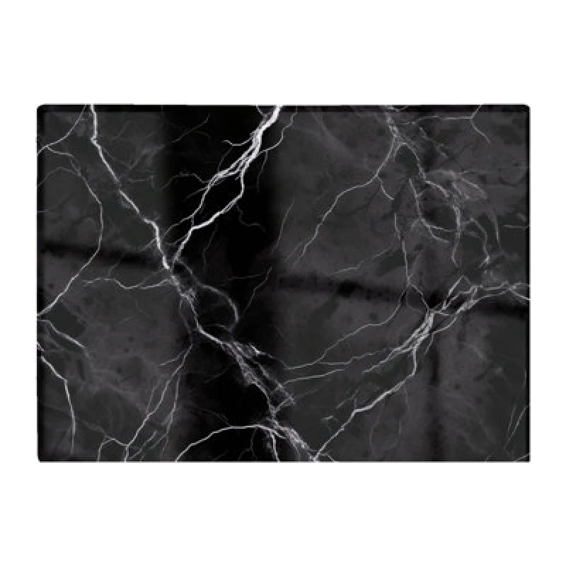 Image of Warren Reed Designer Black Marble Pattern Glass Chopping Board