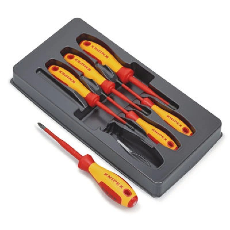 Image of Knipex 00 20 12 V03 Vde Insulated Phillips/pozidriv Screwdriver Set 28015