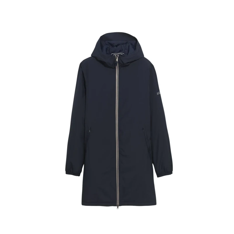 Image of Aigle Hooded waterproof jacket Aigle Warm90 Noir Unisex 2XL