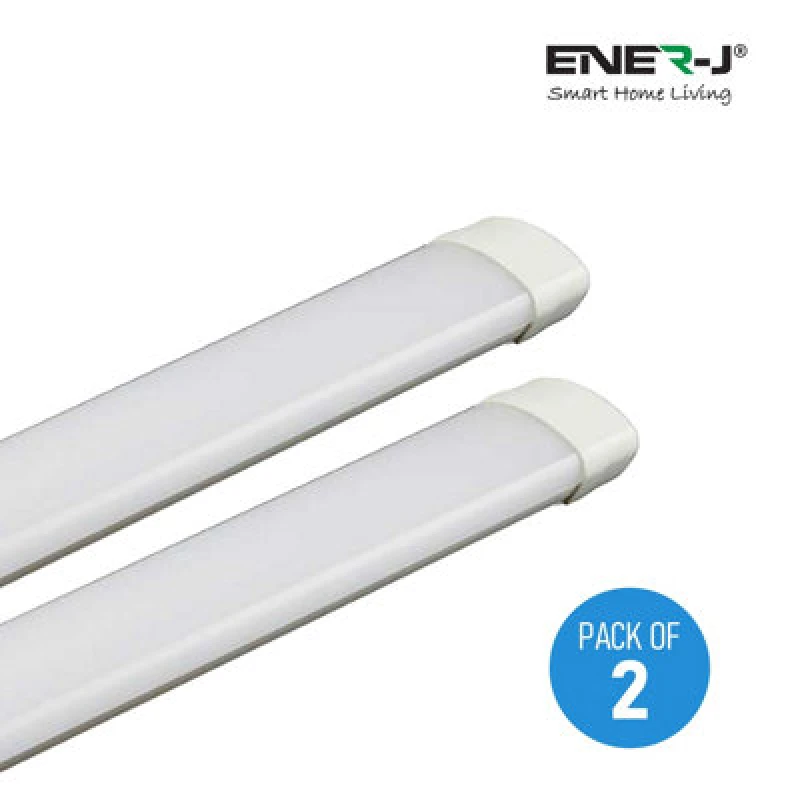 Image of Ener-J LED Triproof Batten Ip65 18W 60Cms 6000K (Pack Of 2 Units)