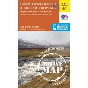 Image of Grantown-on-Spey & Hills of Cromdale, Upper Knockando & Tomnavoulin by Ordnance Survey (Sheet map, folded, 2015)