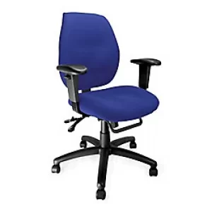 Image of Nautilus Designs Ltd. Ergonomic Medium Back Multi-Functional Synchronous Operator Chair with Adjustable Arms