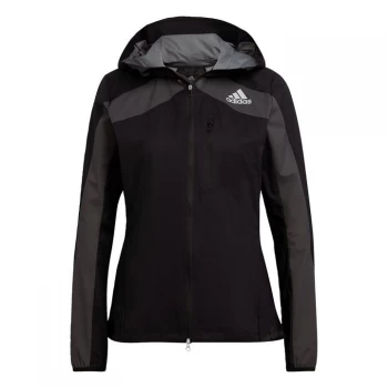 Image of adidas Adizero Marathon Jacket Womens - Black / Grey Six