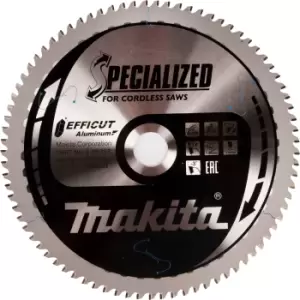 Image of Makita SPECIALIZED Efficut Aluminium Circular Saw Blade 260mm 80T 30mm