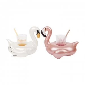Image of Sunnylife Sunnylife Disco Birds Drink Holders - DISCO BIRDS