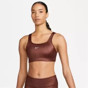 Image of Nike DriFit Swoosh Shine Bra Womens - Metallics