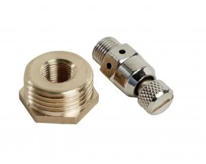 Image of Wickes Brass/Chrome Auto Air Vent 3.175mm + 15mm Bush