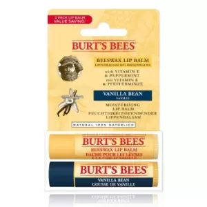 Image of Burt's Bees Autumn Edition - Beeswax and Vanilla Bean Lip Balm Duo