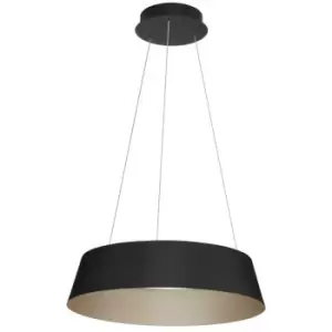 Image of Merano - Hampshire Integrated LED Pendant Ceiling Light Sandy Black Aluminium Outside Champaign Gold Inside LED 50W 2196Lm 3000K