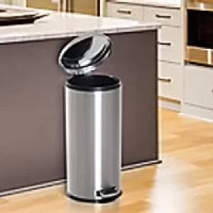 Image of Homcom Bin 401 Stainless steel Black/Silver 29.2 x 62.9 cm