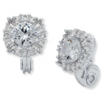Image of Anne Klein Jewellery Crystal Cluster Clip On Stud Earrings