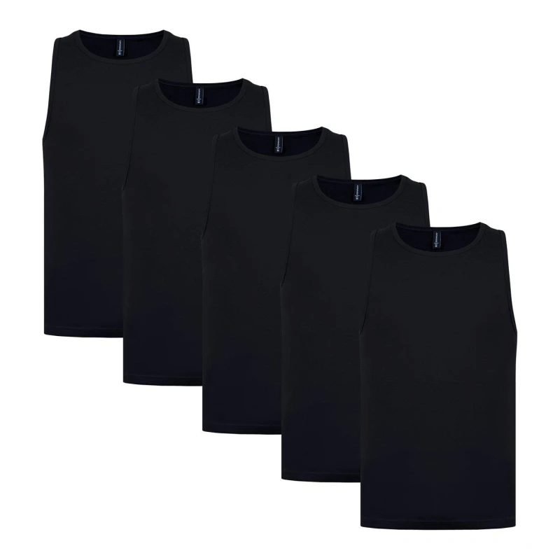 Image of Donnay 5pk Vest Top - Black S