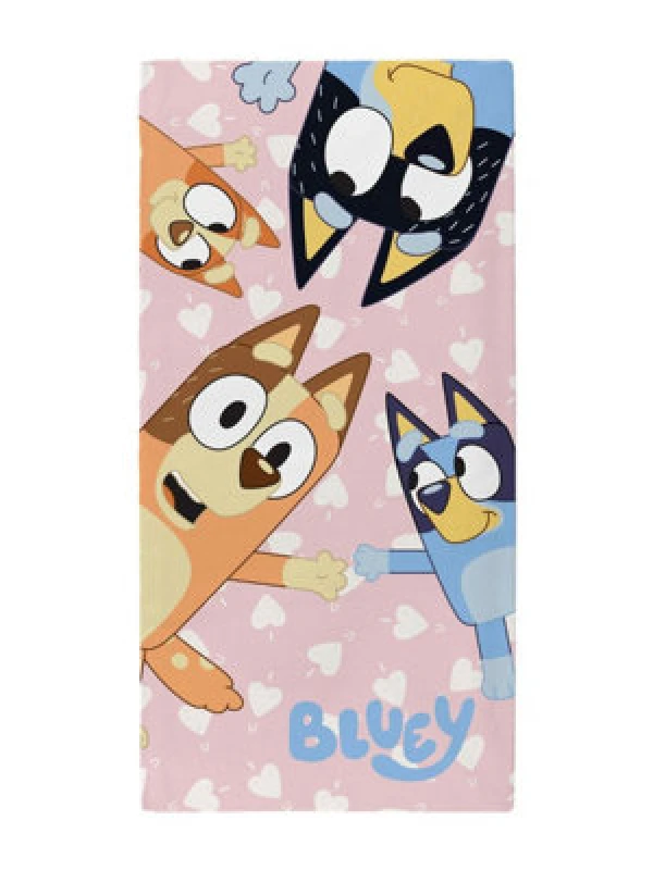 Image of Bluey I Love U Beach & Bath Towel