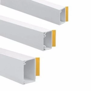 Image of Zexum 38mm x 38mm Self Adhesive Mini Trunking - 2m