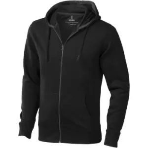 Image of Elevate Mens Arora Hooded Full Zip Sweater (XL) (Anthracite)