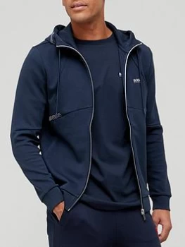 Image of Hugo Boss Athleisure Saggy 2 Zip Through Hoodie Navy Size S Men