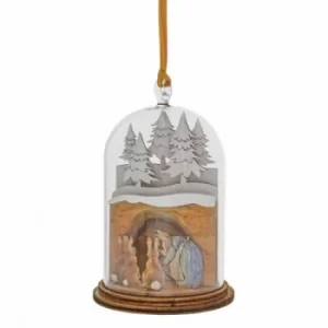 Image of Mrs. Rabbit in Burrow Wooden Hanging Ornament