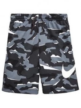 Image of Nike Older Boys NSW Club Short Camo Camo Size L12 13 Years