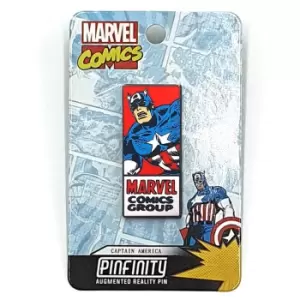 Image of Marvel Captain America Comic Augmented Reality Pin Badge