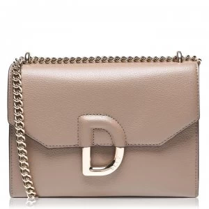 Image of DKNY Logo Flap Over Bag - DUNE DUN