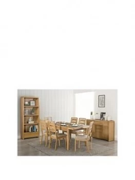 Image of Julian Bowen Newman 150-180 Cm Extending Dining Table + 6 Chairs