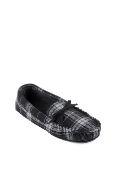 Image of Check Moccasin Slippers