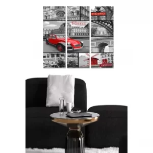 Image of MDF4658166 Multicolor Decorative MDF Painting (3 Pieces)