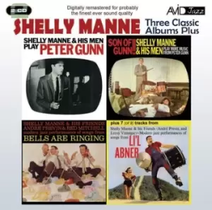 Image of Shelly Manne - Three Classic Albums Plus: Peter Gunn/Son of Gunn/Bells Are Ringing/Li'l Abner CD Album - Used