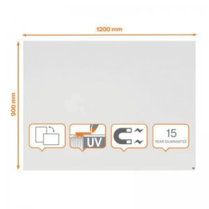 Image of Nobo 1915715 Infinity Frameless Magnetic Whiteboard 1200x900mm 34974J GJQ34974J