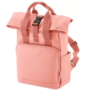 Image of Bagbase Mini Recycled Twin Handle Backpack (One Size) (Blush Pink)