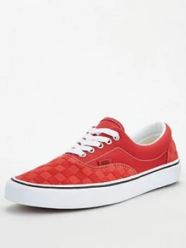 Image of Vans Vans Deboss Checkerboard Era - Red/White