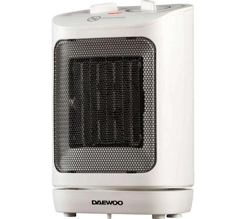 Image of Daewoo HEA1975GE Ceramic Fan Heater - White 5024996989847