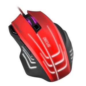 Image of Speedlink Decus Respec 5000Dpi Optical PC Gaming Mouse with 7-Colour Lighting Effects and Weight Customisation USB