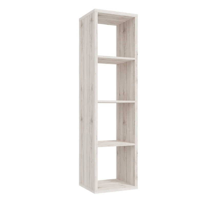 Image of Furniture To Go Mauro 3 Shelves Storage Unit in in Light Oak Light Oak Unisex