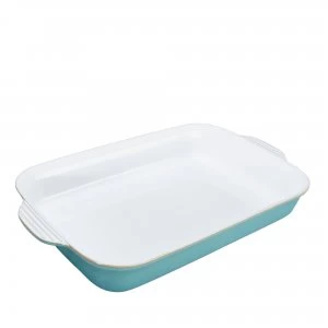 Image of Azure Large Rectangular Oven Dish Near Perfect