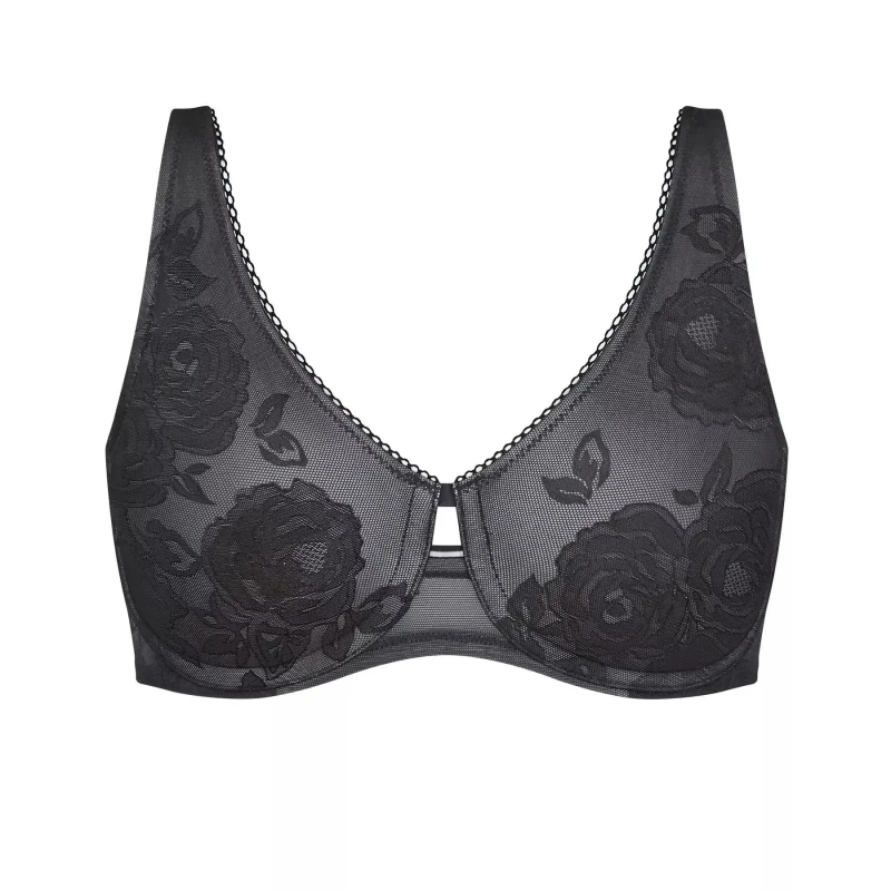 Image of Triumph Womens bra Triumph Wild Rose Sensation W01 Noir Female 95D