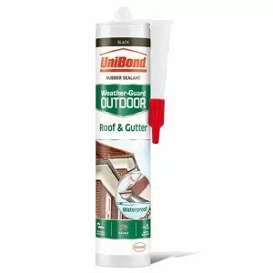 Image of UniBond Weather Guard Black Outdoor Roof and Gutte r Flexible Sealant