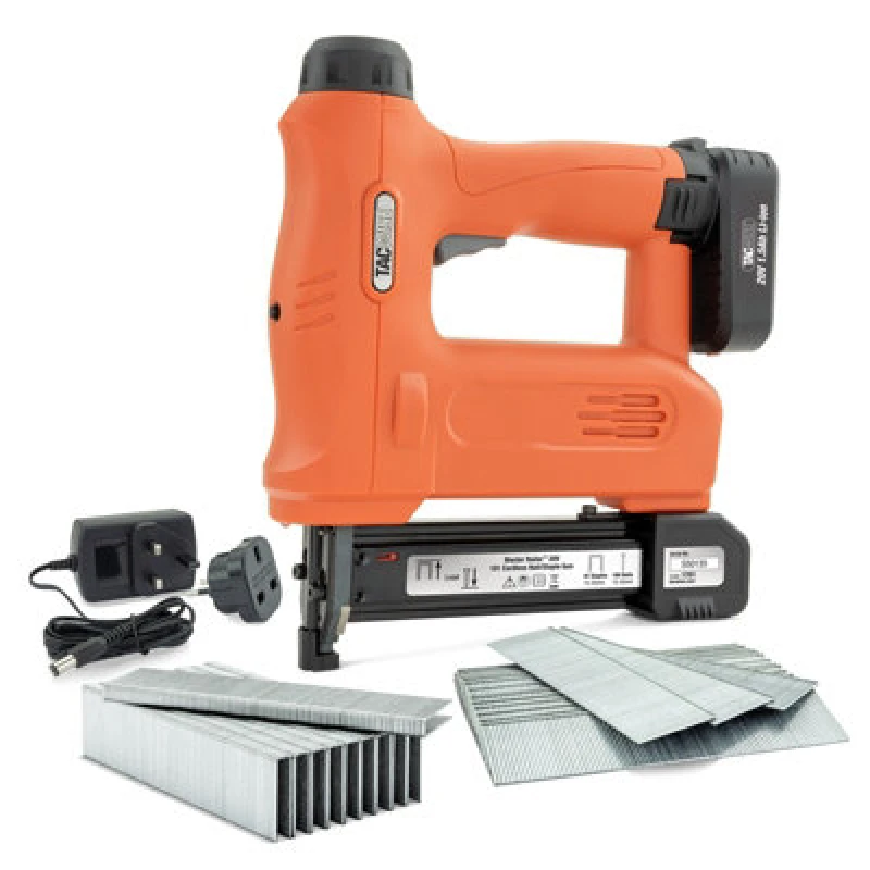 Image of Tacwise 20V 191 Cordless Nail Staple Gun Type 91 Staples 18G 180 Nails Brad 1701