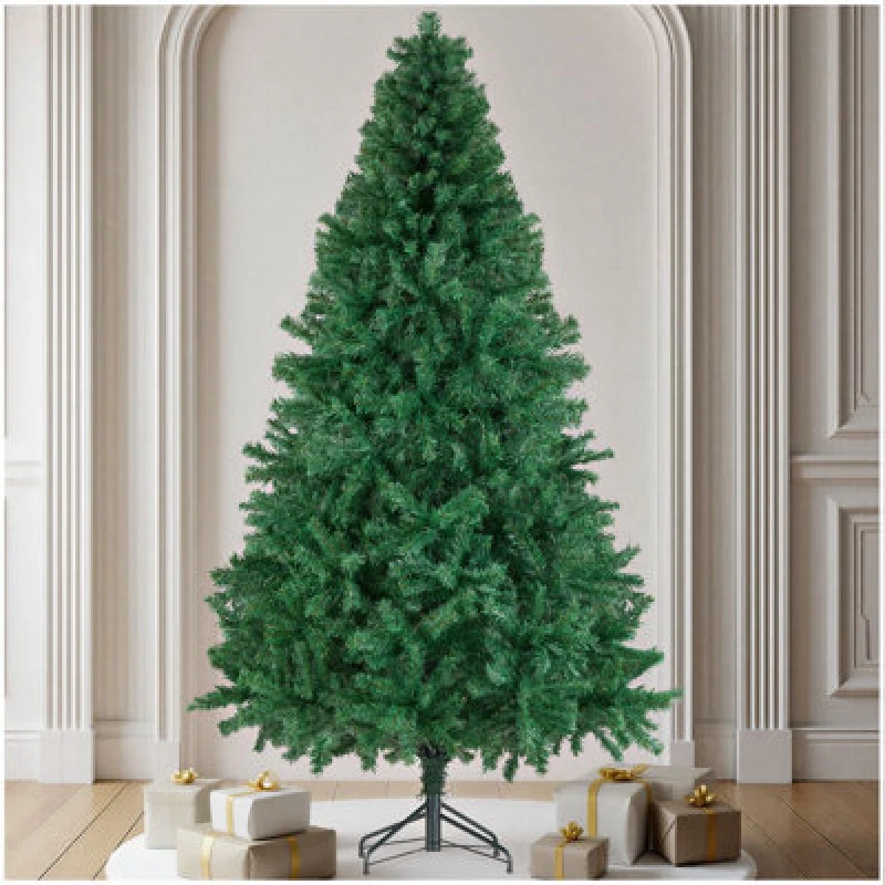 Image of Tectake Christmas Tree Dasher - Artificial Christmas Tree In Green With Lifelike Look - 210 Cm - Green