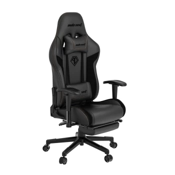 Image of Anda seat Jungle Faux Leather Gaming Chair - Black