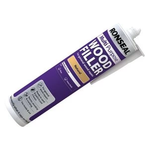 Image of Ronseal Multi Purpose Wood Filler Cartridge Light 310ml